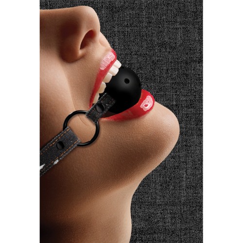 Shots Ouch Breathable Ball Gag for BDSM Play