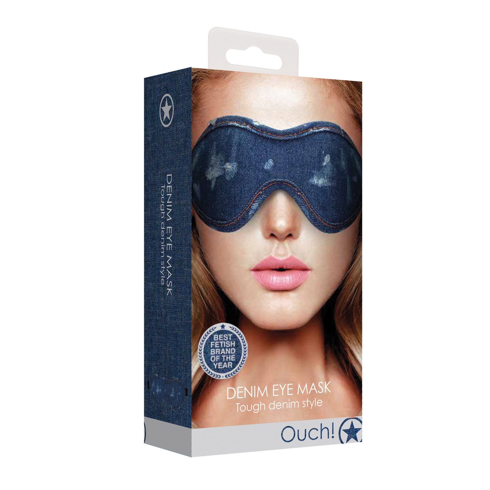 Shots Denim Eye Mask - Blue