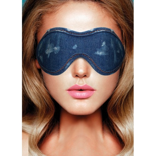 Shots Denim Eye Mask - Blue