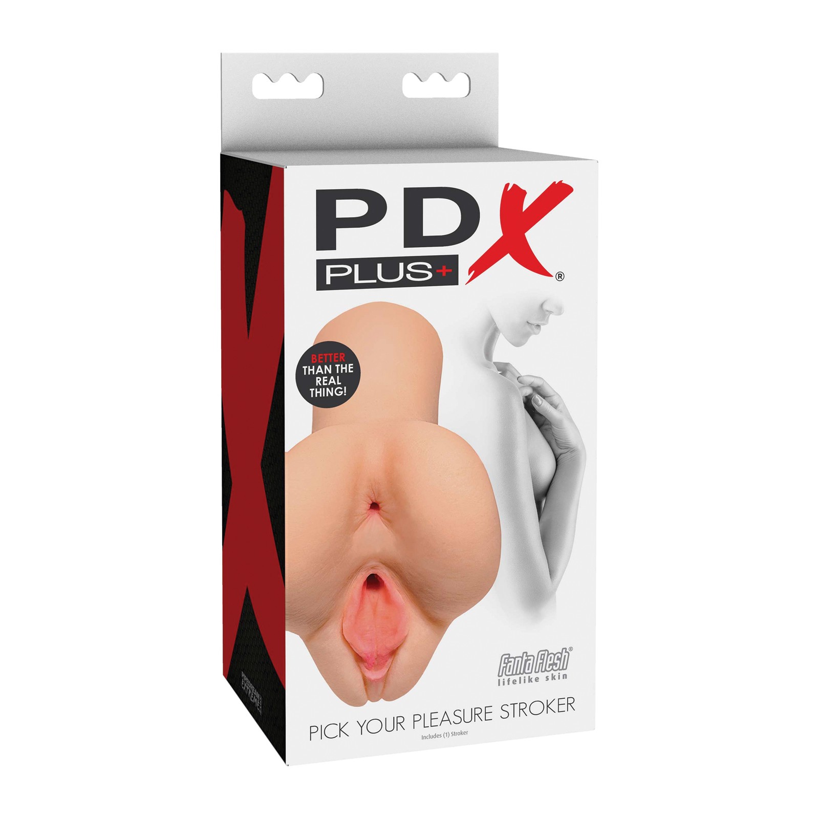 PDX Plus Realistic Pleasure Stroker - Ivory