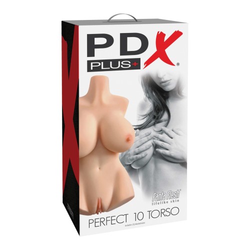 PDX Plus Perfect 10 Realistic Torso for Ultimate Pleasure