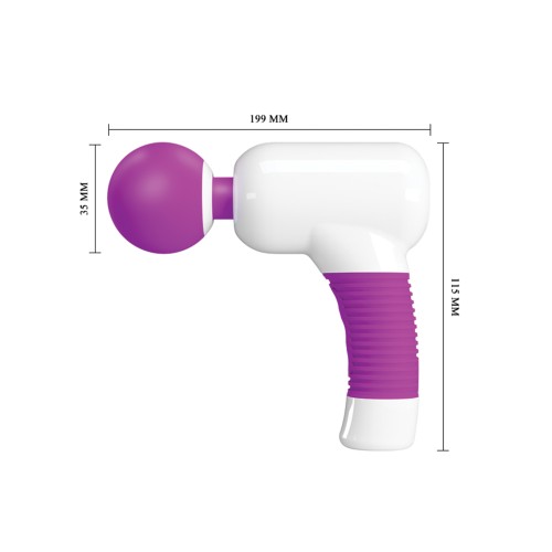 Pretty Love Super Power Fun Gun Massager White/Fuchsia