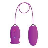 Pretty Love Daisy Vibrating Egg and Licker Fuchsia