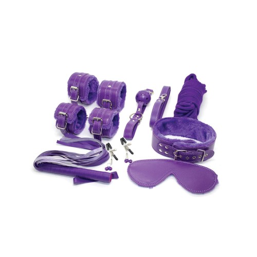 Plesur Everything Bondage 12 Piece Kit in Purple