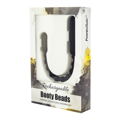 Rechargeable Anal Booty Beads - Black