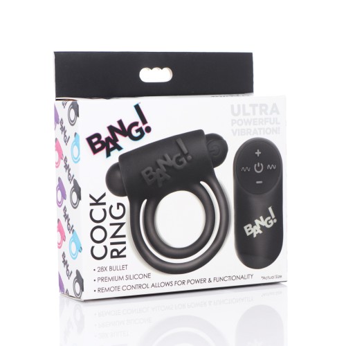 Anillo Vibrador Bang! con Control Remoto