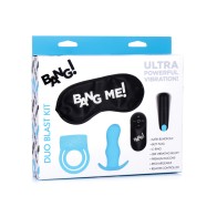 Bang! Duo Blast Cock Ring & Butt Plug Vibe Kit - Blue