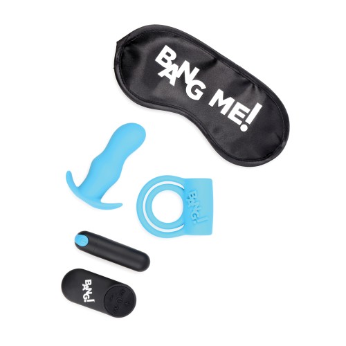 Bang! Duo Blast Cock Ring & Butt Plug Vibe Kit - Blue