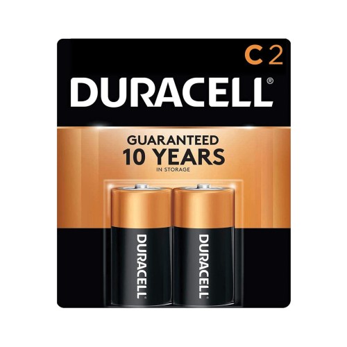 Baterías Alcalinas Duracell C - Paquete de 2