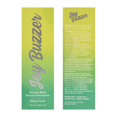 Jelique Joy Buzzer Mojito Twist 1.5oz - Kissing Pleasure