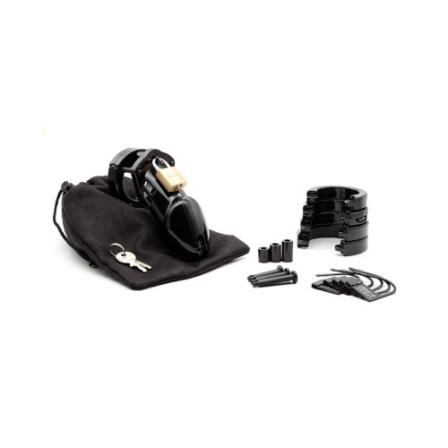 CB-6000 Male Cock Cage Lock Set in Black