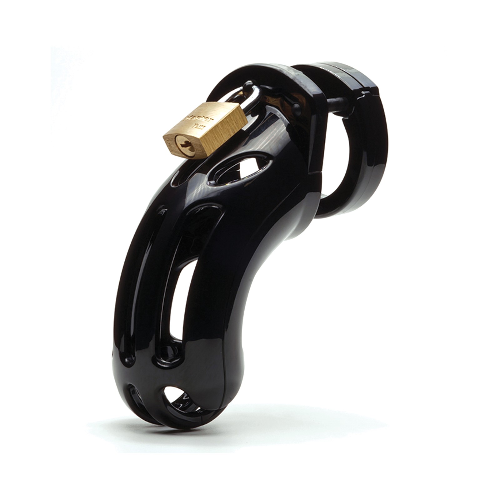 The Curve Cock Cage Lock Set - Black