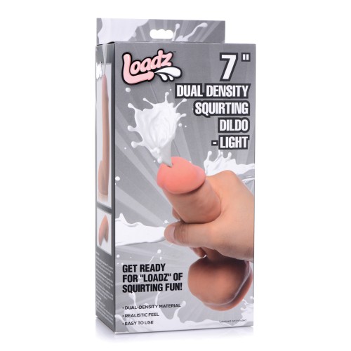 Loadz 7" Dual Density Squirting Dildo - Light