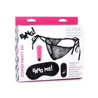 Kit de Panties y Antifaz Bang Rosa