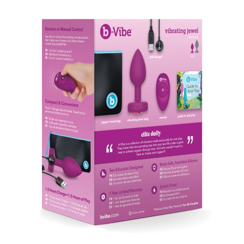 b-Vibe Remote Control Jewel Plug Ultimate Pleasure