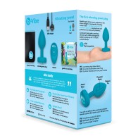 Plug Joyero Vibrante Control Remoto b-Vibe S/M Verde Azulado