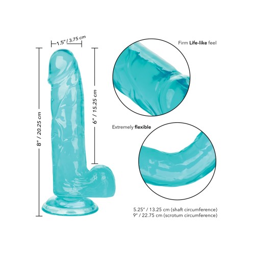 Dildo Size Queen de 6 Pulgadas - Azul