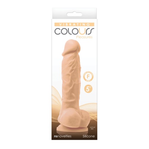 Colours Pleasures Vibrating Dildo 5 inch White