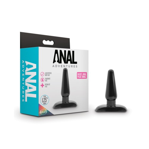 Blush Anal Adventures Basic Anal Plug Small Black