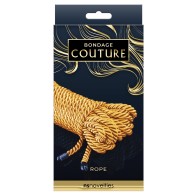 Cuerda de Moda Bondage Couture Oro 25 pies para Restricción Elegante