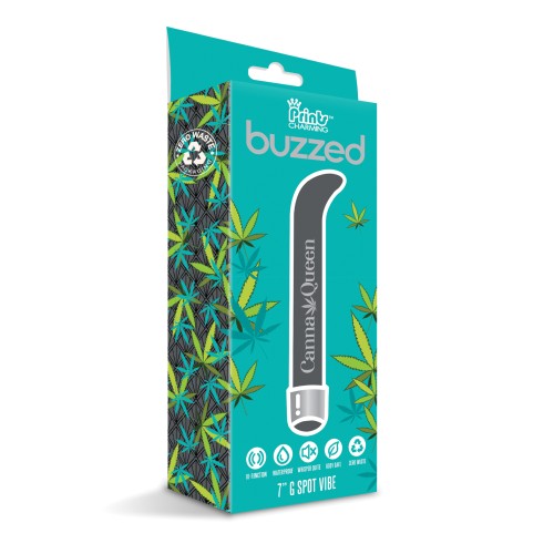 Buzzed 7 Inch G-Spot Vibe Canna Queen Black