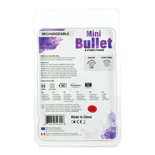 Mini Bullet Rechargeable Vibrating Bullet