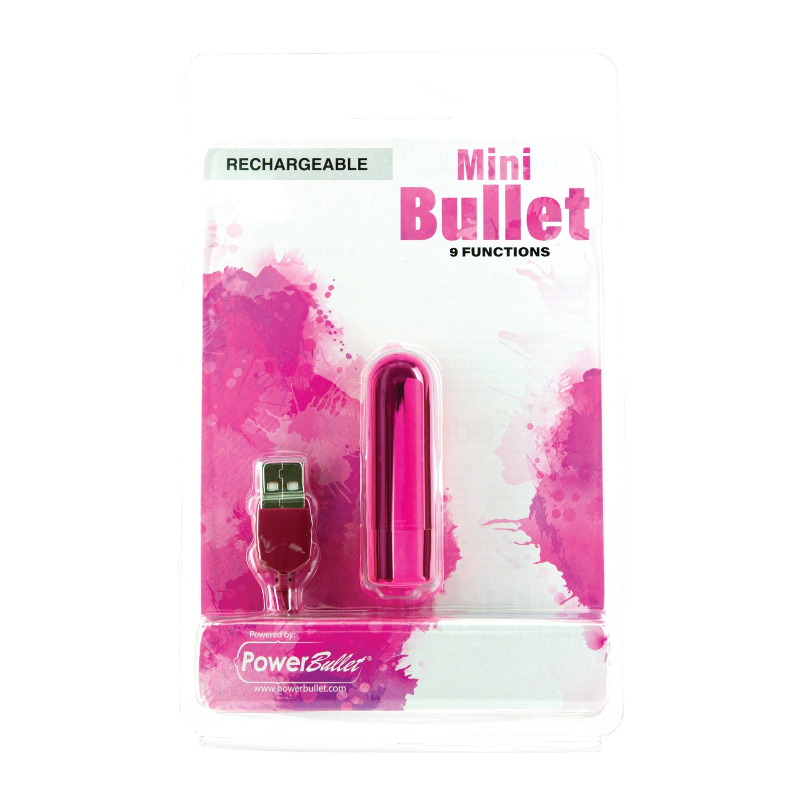 Mini Rechargeable Bullet with 9 Functions