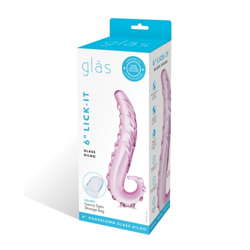 Glas Dildo de Cristal Rosa 6 Pulgadas