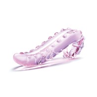 Glas 6 Inch Lick-it Pink Glass Dildo