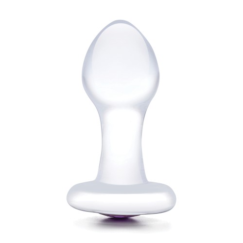 Bling Bling Glass Butt Plug - Clear