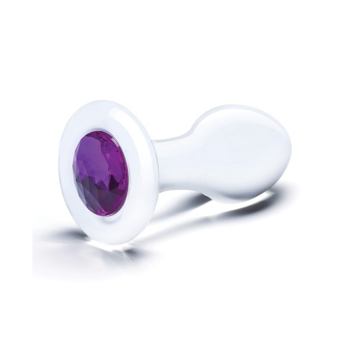 Plug Anal de Vidrio Bling Bling - Transparente