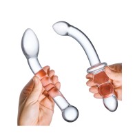 Conjunto de Dildos de Vidrio de Placer G-Spot de Glas para Exploración