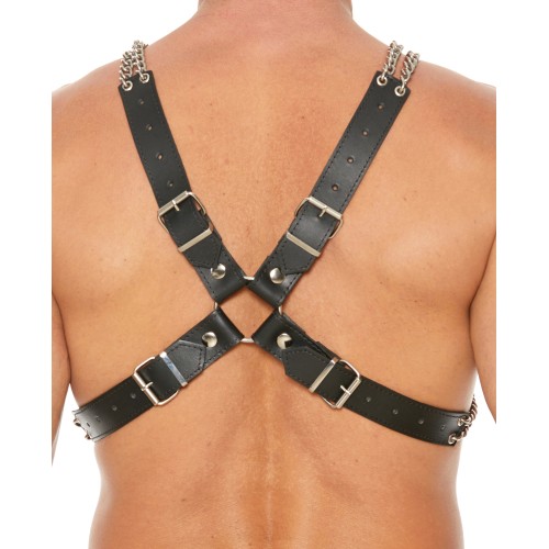 Shots Uomo Chain and Harness Black Fashion