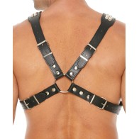 Shots Uomo Men's Pyramid Stud Body Harness for Fashion and Bondage