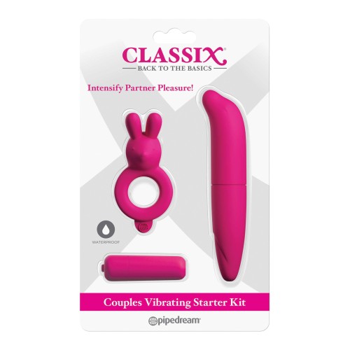 Classix Couples Vibrating Starter Kit - Pink - Ignite Passion