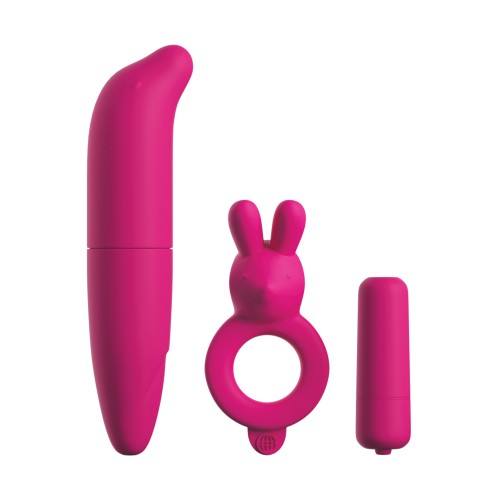 Classix Couples Vibrating Starter Kit - Pink - Ignite Passion