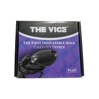 Locked In Lust The Vice Plus Chastity Cage Black