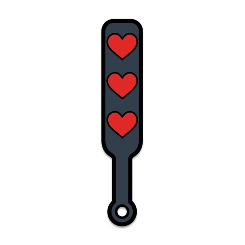 Pin de Pala Corazones Wood Rocket Negro Rojo