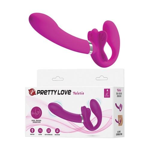 Strap-On Vibrante Pretty Love Valerie Fucsia - Placer Definitivo