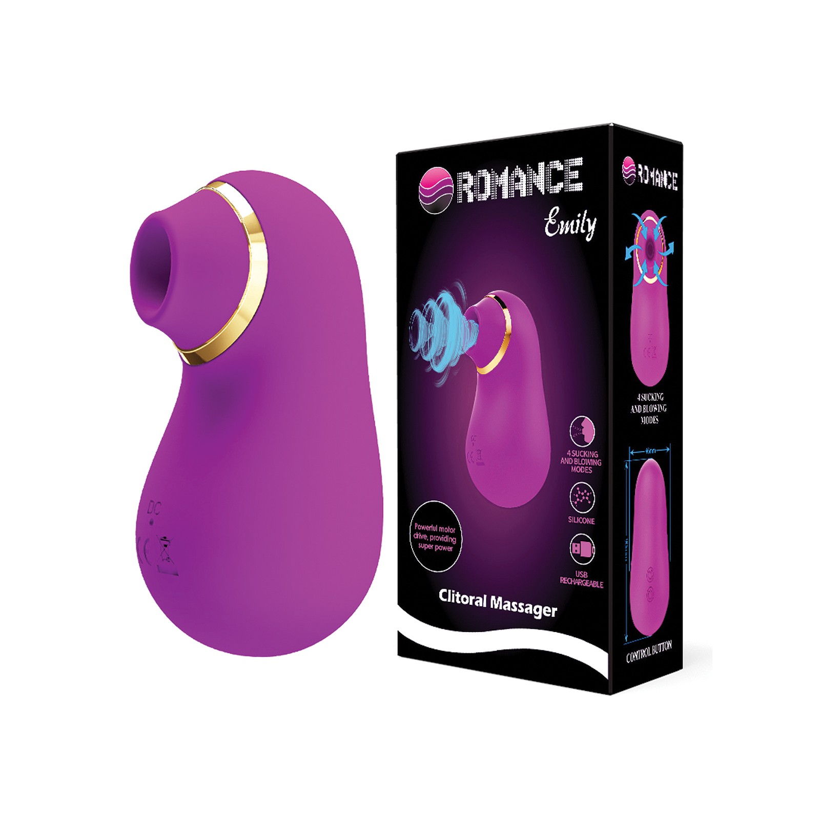 Pretty Love Romance Emily Clitoral Massager with Modes