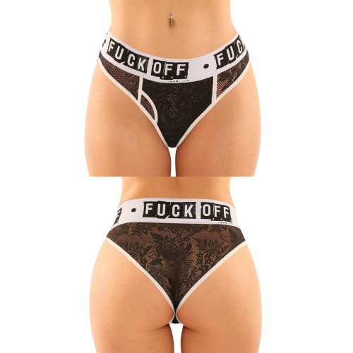 Conjunto Brief y Tanga de Encaje L/XL