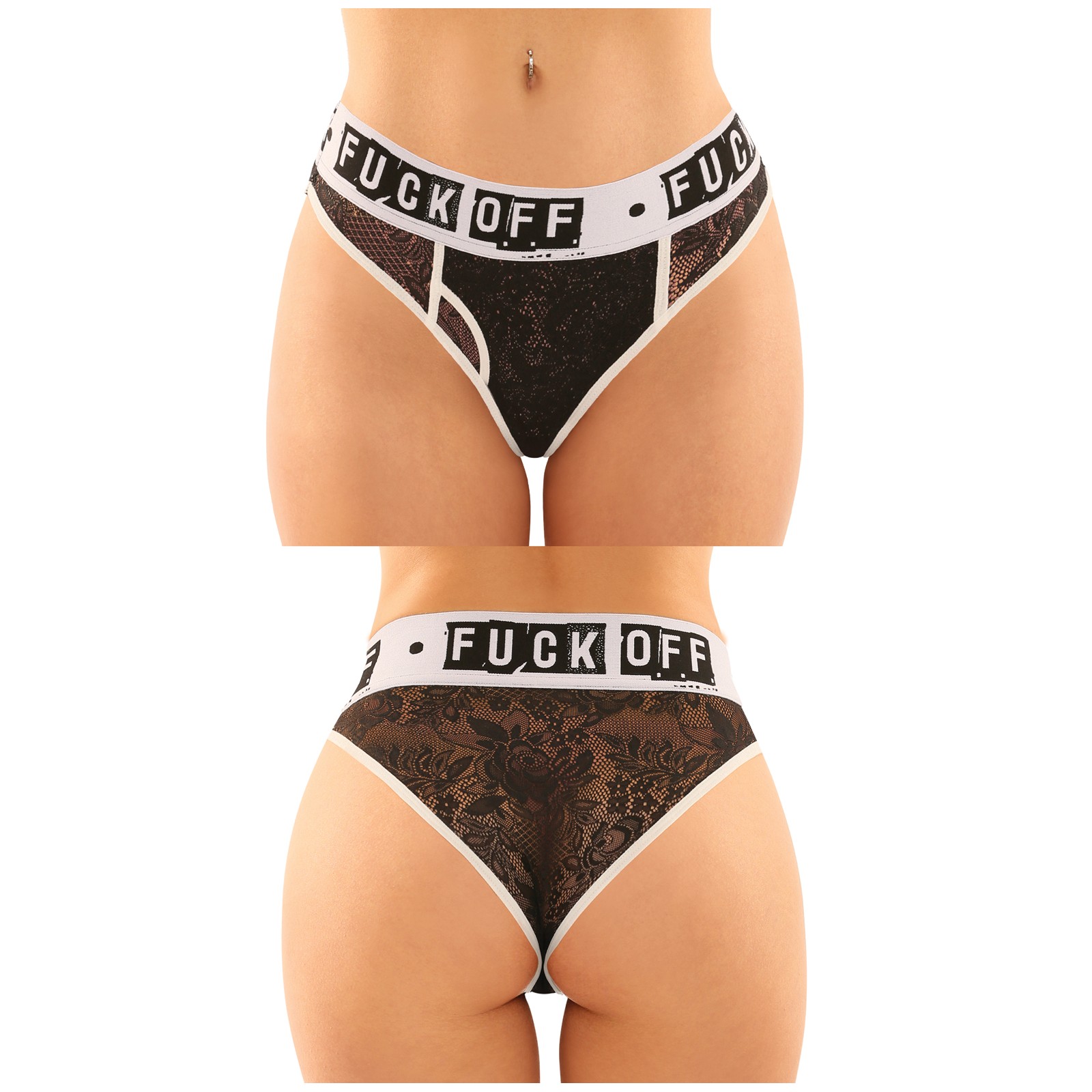 Conjunto Brief y Tanga de Encaje L/XL