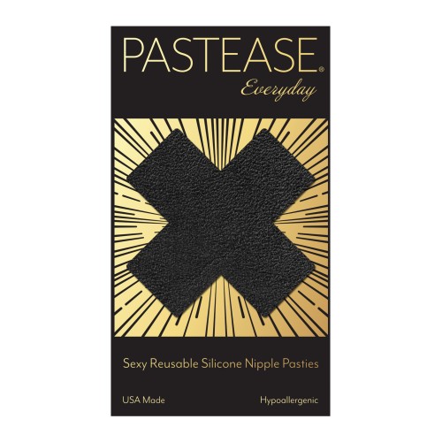 Pastease Reusable Luxury Suede Cross - Black O/S