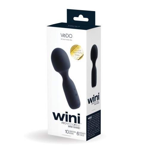 VeDO Wini Rechargeable Mini Wand - Just Black