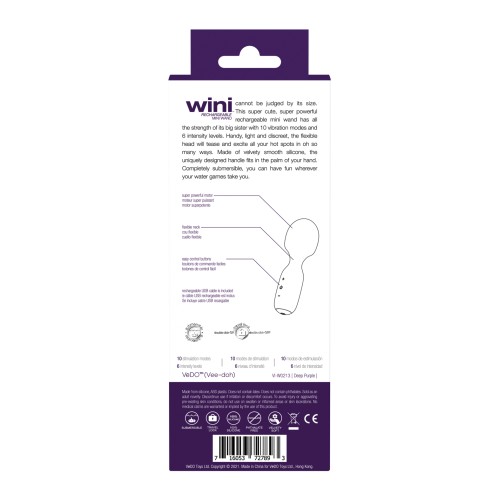 VeDO Wini Mini Wand Rechargeable Deep Purple