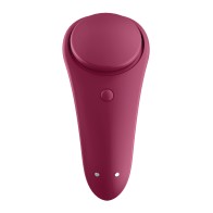 Satisfyer Sexy Secret Panty Vibrator Red Wine