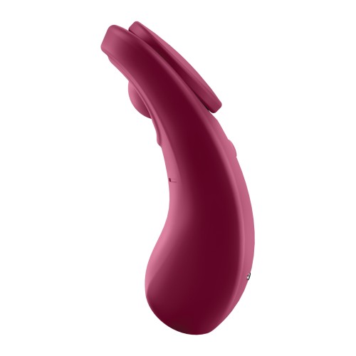 Satisfyer Sexy Secret Panty Vibrator Red Wine