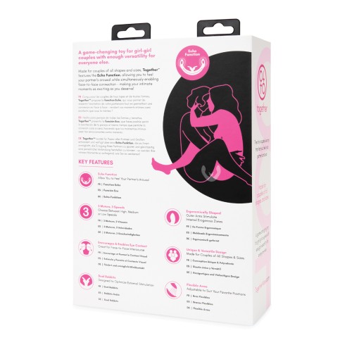 Vibrador Intimidad Femenina Together Rosa Función Echo