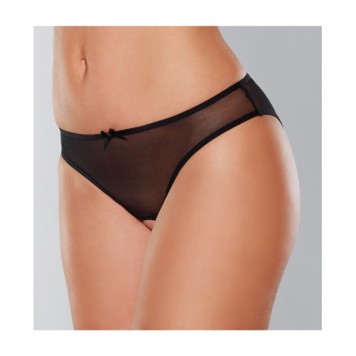 Adore Wild Nite Open Back Panty Black