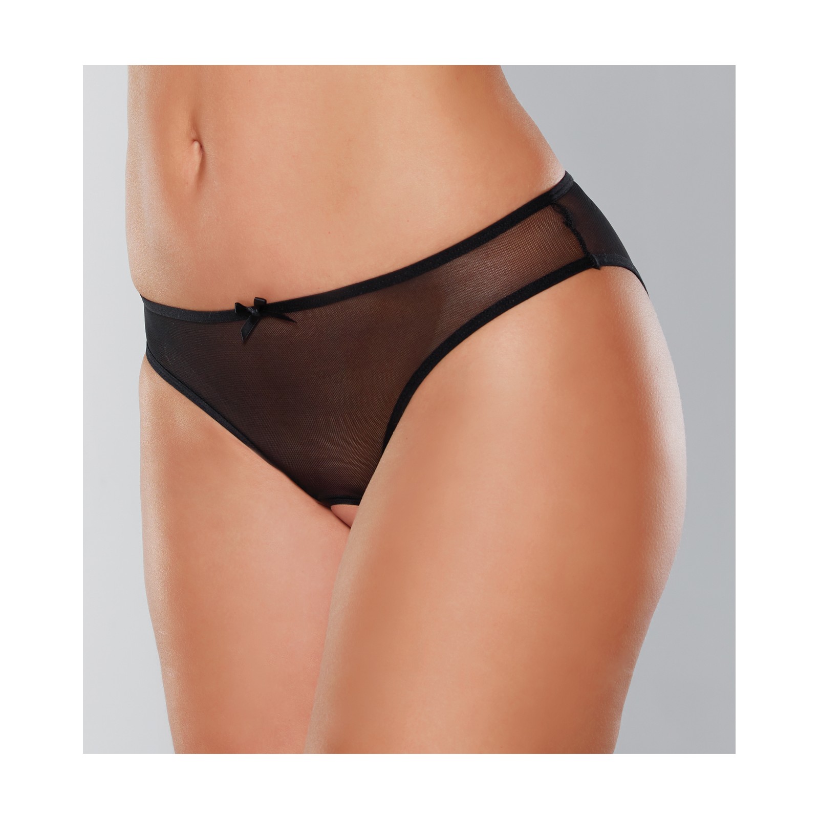 Adore Wild Nite Open Back Panty Black